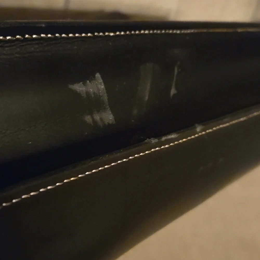 Barantani Briefcase Leather Rehab Black